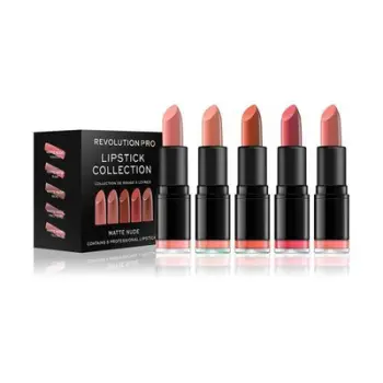 Set me buzëkuqë Revolution PRO Matte Nude, 5 x 3.2 g