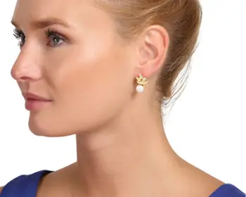 Vathë për femra JwL Luxury Pearls JL0827, të artë/bardhë