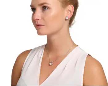 Vathë për femra JwL Luxury Pearls JL0832, të argjendtë/bardhë