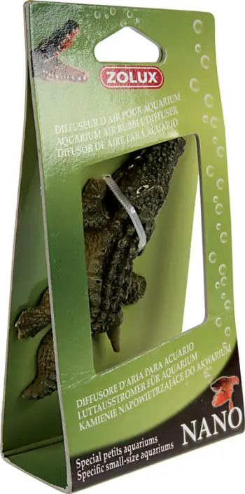 Difuzer ajri për akuarium Zolux Crocodile, dekorativ, miniaturë, shumëngjyrësh