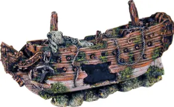 Dekor akuariumi Zolux Wreck, 30 cm, shumëngjyrësh