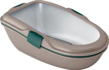 Tabaka rëre për mace Zolux FURBA MAXI, me sitë, 47x69.5x26 cm, jeshile kafe