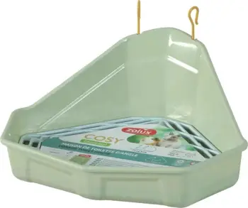 Tualet qoshe për lepur ose kavje ZOLUX Cosy, mikrofibër, gjelbër
