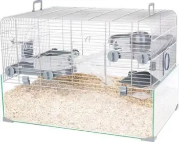 Kafaz për hamster Zolux Panas Colour 60, xham, gri
