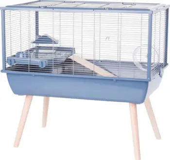Kafaz për hamster Zolux Neolife 80, 80 cm, plastikë metalike, blu