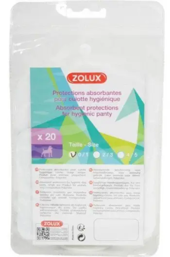 Veshje sanitare për qen Zolux S2-S3, e bardhë