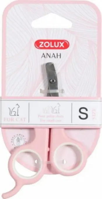 Prerëse thonjsh për mace Zolux Anah, 0,8x7x10,5 cm, S, rozë