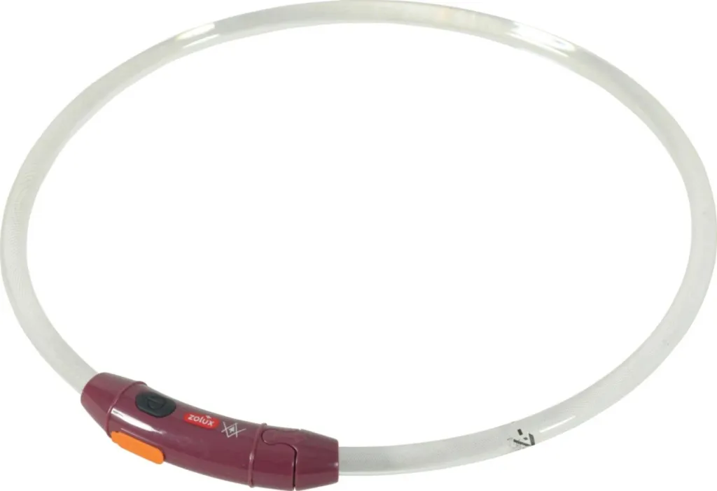 Qafore qeni ZOLUX BIVOUAK LED, silikon, e kuqe, 30-60 cm - 2