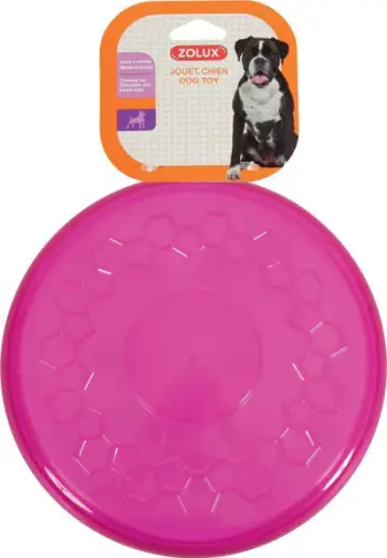 Lodër frisbi për qen Zolux Toy TPR POP, 23 cm, rozë