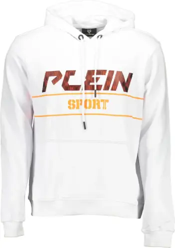 Duks me kapuç PLEIN SPORT për meshkuj, e bardhë