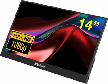 Monitor Verbatim 49590, 14", Full HD, IPS, i zi