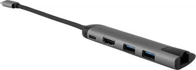 USB Hub Verbatim Multi Port USB-C, i hirtë - 1