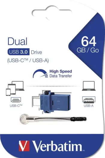 USB Pendrive Verbatim Store N Go Dual 49967, 64GB, USB-C 3.2