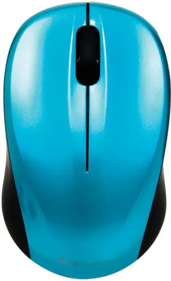 Maus Verbatim GO, wireless, USB, i zi dhe i kaltërt