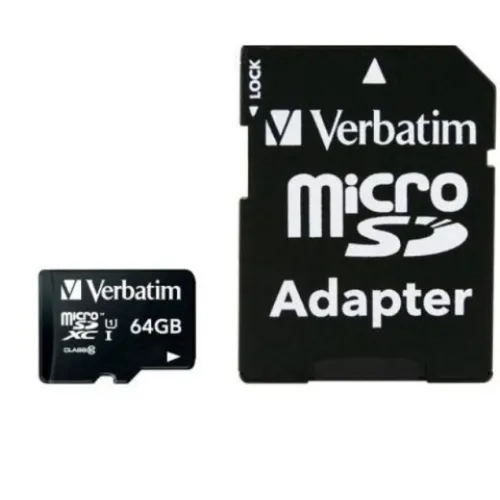 Kartë memorie Verbatim Micro SDXC, 64GB - 1