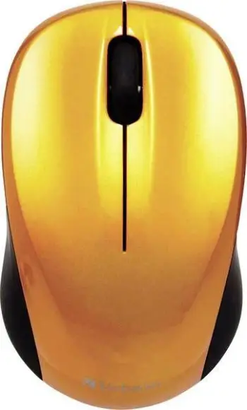 Maus Verbatim Go, wireless, USB, portokalli
