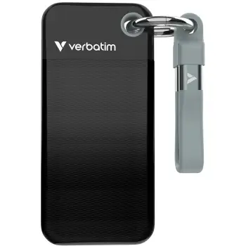 SSD portabël Verbatim Pocket 2TB, USB 3.2 Gen 2, Black/Grey