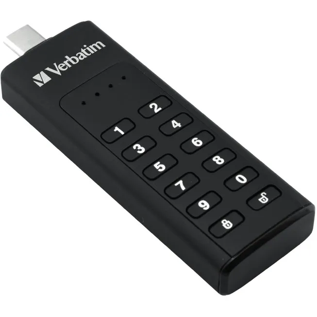 USB Verbatim Keypad Secure 64 GB, USB 3.2 Gen 1, E zezë - 1