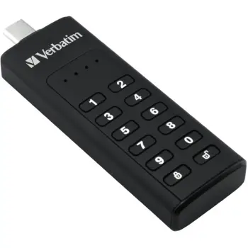USB Verbatim Keypad Secure 64 GB, USB 3.2 Gen 1, E zezë