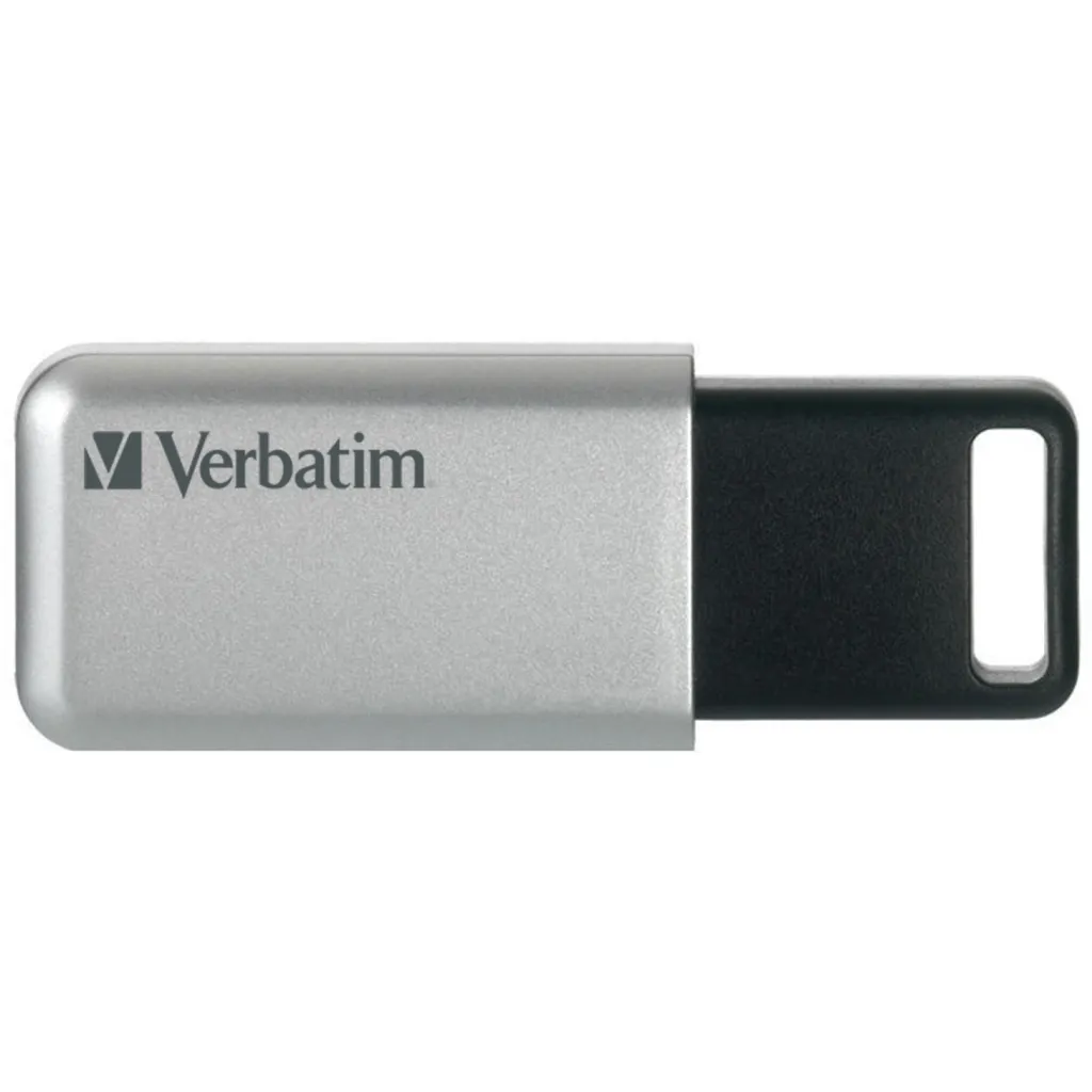 USB Verbatim Secure Pro 16 GB, USB 3.2 Gen 1, Silver - 1