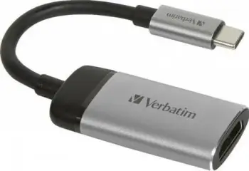 Adapter Verbatim USB-C në HDMI 4K, alumini, gri