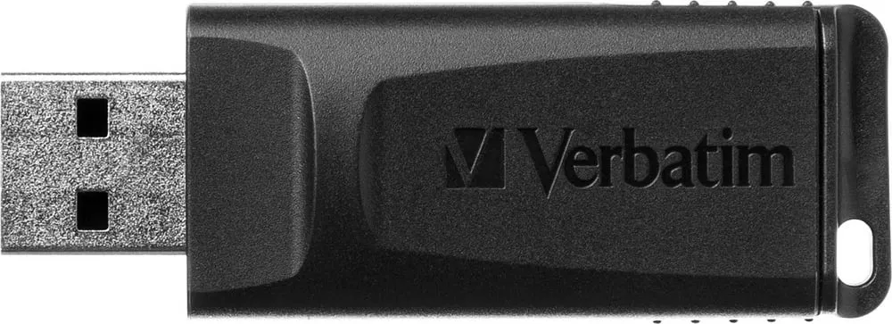 USB Verbatim Slider, 128GB, e zezë - 7
