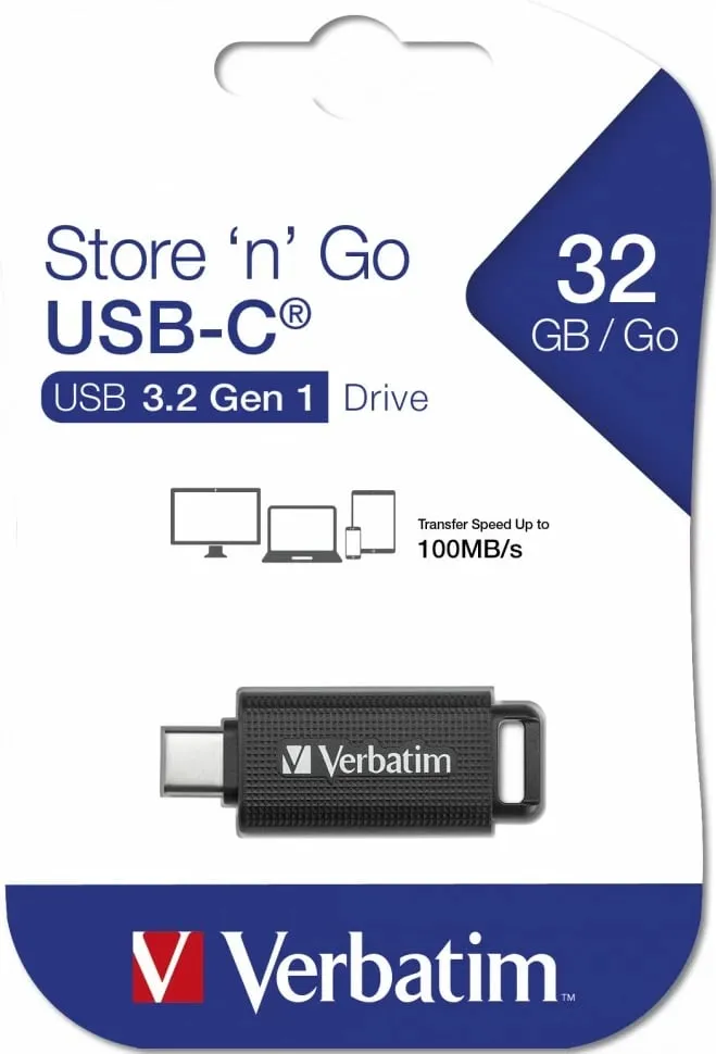 USB Verbatim Store n Go, 32GB, USB-C 3.1 Gen 1, i zi - 8