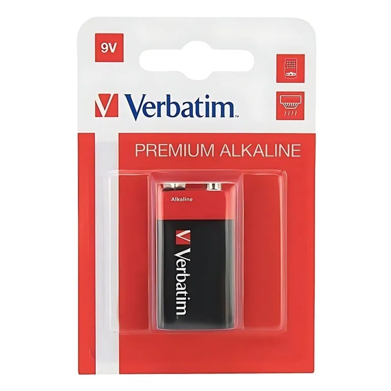 Bateri Verbatim Alkaline D 9V 1K 49924 - 1
