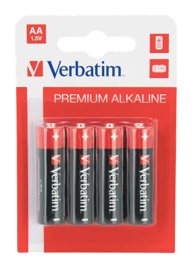 Bateri AA Verbatim Premium Alkaline LR6, 1.5V - 1