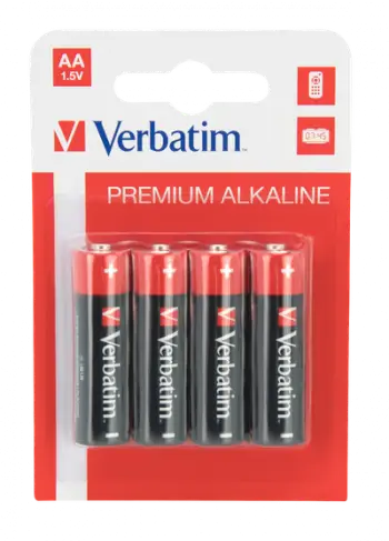 Bateri AA Verbatim Premium Alkaline LR6, 1.5V