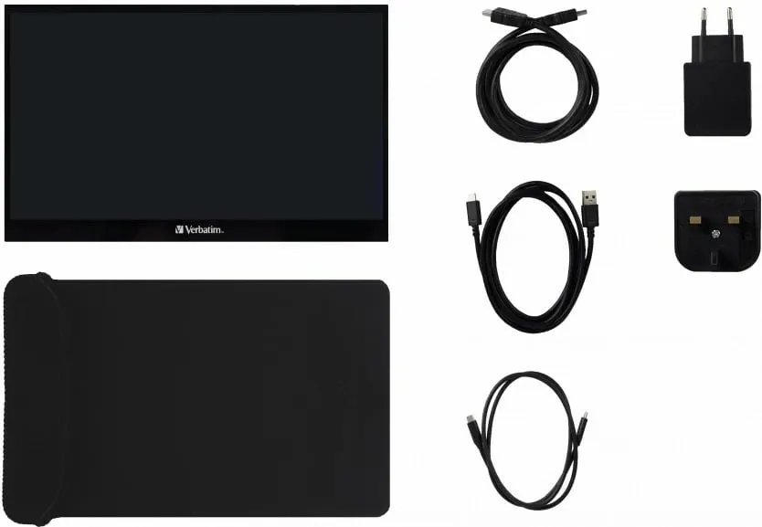 Monitor portativ Verbatim PMT-17, 17", Full HD, touchscreen - 2
