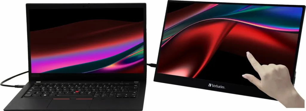 Monitor portativ Verbatim PMT-17, 17", Full HD, touchscreen - 6