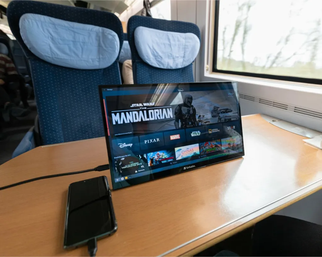 Monitor portativ Verbatim PMT-17, 17", Full HD, touchscreen - 9