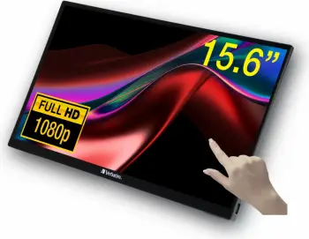 Monitor portativ Verbatim PMT-15, 15.6", Full HD, IPS, me prekje