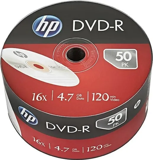 Disqe DVD HP DVD-R 4.7GB, 50 copë - 1