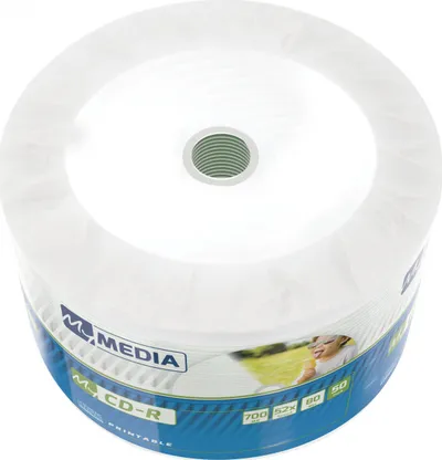 Disk CD-R Verbatim MyMEDIA 69206, 700MB, 52x, WIDE Printable, 50 copë - 1
