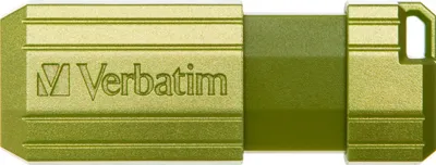 USB Verbatim PinStripe, 64GB, 2.0, jeshile metalike - 4