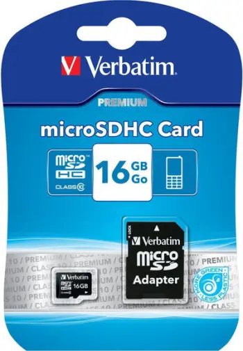 Kartë memorie Verbatim MicroSDHC, 16GB