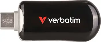 USB Verbatim Plectra 64GB, USB Type-C, 3.2 Gen 1, e zezë