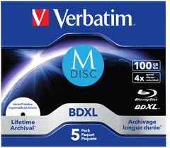 CD Verbatim BD-R, 100 GB, 4x5 copë - 1