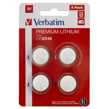 Bateri Verbatim Premium Alkaline Cr2016 3 V, 49531