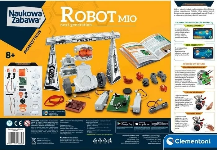 Lodër edukative Clementoni Robot Mio Generation 50632, robot programues, me aplikacion, shumëngjyrësh - 3