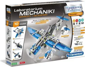 Puzzle Clementoni Laboratory of Mechanics Airplanes and Helicopters, 200 elemente