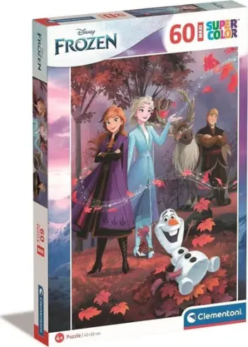 Puzzle Clementoni CLE 26474 Frozen 2, 60 copa maxi, SuperKolor, shumëngjyrësh