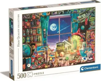 Puzzle Clementoni CLE To the Moon 35148, 500 pjesë, 49 x 36 cm, shumëngjyrësh