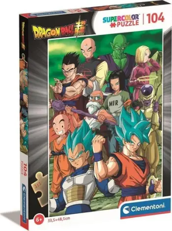 Puzzle Clementoni Super Color Dragonball, 104 pjesë, 48.5 x 33.5 cm, shumëngjyrëshe