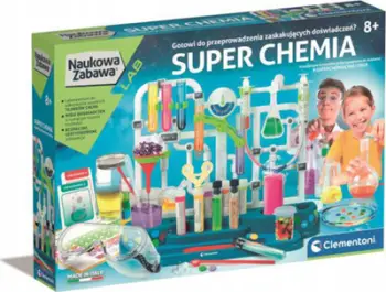 Set kimie Clementoni Super Chemistry Set, edukativ për fëmijë