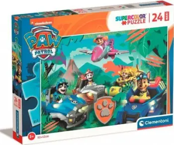 Puzzle Clementoni PAW Patrol, 24 copa, maxi, shumëngjyrësh