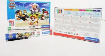 Puzzle Clementoni SuperColor Paw Patrol, 104 copa, 38 x 27 cm