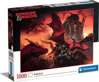 Puzzle Clementoni Dungeons & Dragons 39733, 1000 pjesë, 70cm, shumëngjyrësh - 2